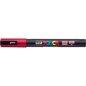 Verfstift Posca PC3M F donkerrood