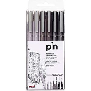 Uni Fineliner PIN 0.1 mm 0.5 mm, Schwarz