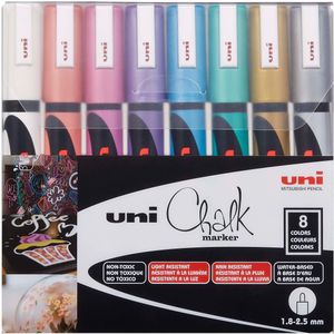 Uni - Chalkmarker 5M - Metallic colors 8 pc
