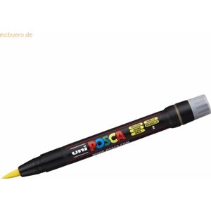 POSCA acrylmarker - brushpunt PCF-350 - 1-10 mm - geel