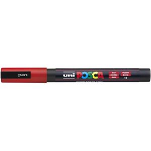 Verfstift Posca Pc3m F Rood - 1 Stuk