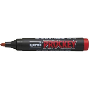 Mitsubishi 159121 - Marker Uni Prockey, ronde punt, 1,5-3 mm, rood