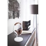 Yamazaki 2291 BAUTES Headphone Stand, white, Steel, 13 x 13 x 28 cm