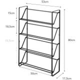 Yamazaki - Slim 4 - Schoenenrek - Zwart - 4-laags