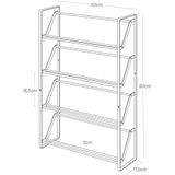 Yamazaki - Slim 4 - Schoenenrek - Zwart - 4-laags