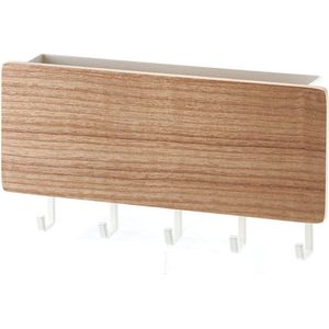 Yamazaki Magnetisch Sleutelkastje met haakjes - Rin - Wit