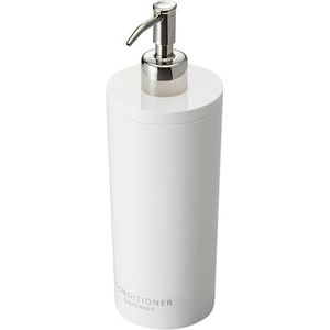 Yamazaki 2930 Tower Conditioner Dispenser Moderne flessenpomp voor douche, rond, wit