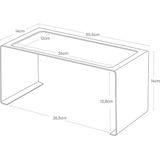 Keukenrek - Zwart - Metaal