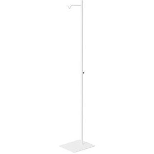 Yamazaki 4514 TOWER In hoogte verstelbare lantaarnstandaard, wit, staal/polypropyleen, minimalistisch design