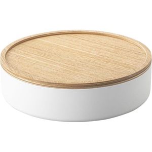 Yamazaki Opbergdoos met Deksel - Laag - Rin - Wit
