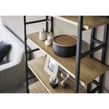 Yamazaki - Opbergdoos - Zwart - Hout en Staal