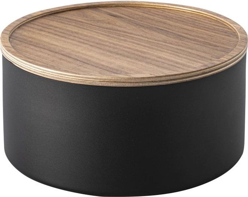 Yamazaki - Opbergdoos - Zwart - Hout en Staal