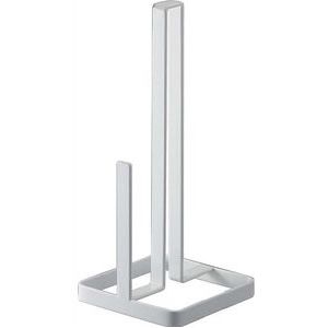 Yamazaki Tower Kitchen Paper Holder rolhouder, staal, wit