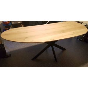 Jason's WOOD - Organische BLOB eettafel met matrix-poot 230 x 90