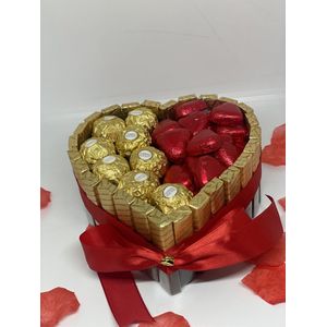 Chocolade Hart Geschenk - Giftpack - Valentijn cadeau - Ferrero Rocher Valentijn Cadeau - Valentijnsdag Geschenk - Liefde - Moederdag - Vaderdag - Verjaardag