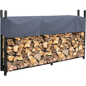 Firewood Rack - haardhoutrek \ haardbestek, brandhoutrek \ fireplace cutlery, firewood rack 200 x 25 x 115 cm
