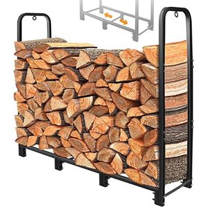 Firewood Rack - haardhoutrek \ haardbestek, brandhoutrek \ fireplace cutlery, firewood rack 122 x 30.5 x 116 cm