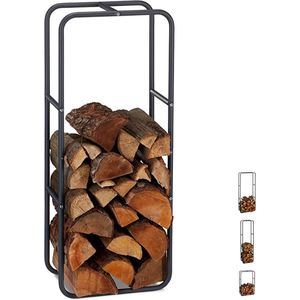 Firewood Rack - haardhoutrek \ haardbestek, brandhoutrek \ fireplace cutlery, firewood rack 100 x 40 x 25 cm