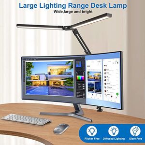 Bureaulamp – Desk Lamp / Bureaulamp / kantoor tafellamp / Double head desk lamp with clamp