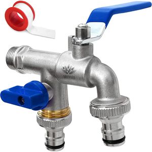 kogelkraan / Premium kogelkraan - universele waterkraan voor de tuin / uitloop buitenkraan / Premium tuinkraan / water tap for the garden