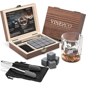 karaf / crystal glass / Set for Whisky Glasses - BarCraft Grinded glass decanter for whiskey and brandy