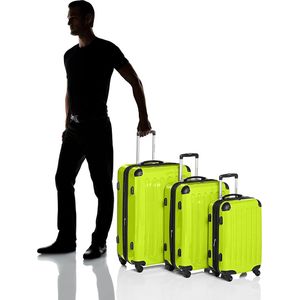 hand luggage hard shell, Suitcase, apple green, suitcase set