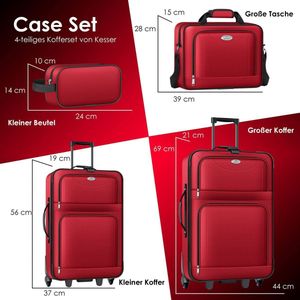 Trolley Suitcase Set, Handbagage / Lightweight 4 rolls carry-on trolley suitcase board luggage cabin trolley travel suitcase luggage,