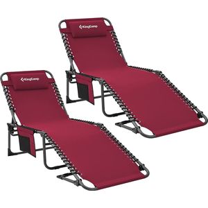 Deluxe zonnebed voor tuin, terras en balkon / tuinbed \ Sun bed, sun lounger, garden chair, portable beach chair