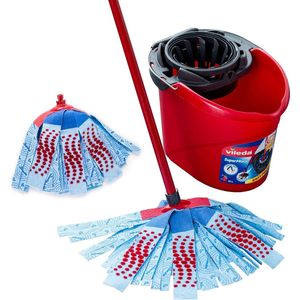 emmer, vloerwisser , poetsemmer \ Dweilmop set - cleaning bucket with mop head
