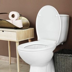 wc bril - Premium WC Bril - Toiletbrillen Toiletdeksel - toilet seat - Premium Toilet Seat - Toilet Seats Toilet Lid-40,7 x 40,7 x 2,51 cm