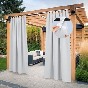 Buitengordijnen Outdoor Gordijn Waterdicht Weerbestendig,Verduisterende \ Balkongordijn, ondoorzichtig - H 213 x W 132 cm