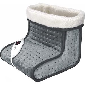 voetenwarmer - elektrische voetverwarming \ massage voetwarmer, warmte en ontspanning voor gestreste voeten met zachte teddyvoering