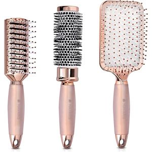 haarborstelset -borstelset föhnen / Paddle Brush , blow dry brush set \ Haarborstel voor nat en droog haar \haarborstel voor dagelijkse haarstyling, antistatisch 3