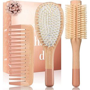 haarborstelset -borstelset föhnen / Paddle Brush , blow dry brush set \ Haarborstel voor nat en droog haar \haarborstel voor dagelijkse haarstyling, antistatisch