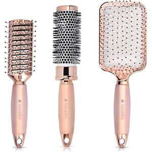 haarborstelset -borstelset föhnen / Paddle Brush , blow dry brush set \ Haarborstel voor nat en droog haar \haarborstel voor dagelijkse haarstyling, antistatisch 3