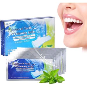 White Teeth / Teeth Whitening Strips, Whitening Strips for Sensitive Teeth - Tandenbleekkits Tandenbleekstrips \ Tandenbleekstrips Witte tanden thuis