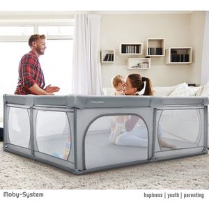 baby grondbox -Babybox, speelplaats, activiteitencentrum voor kinderen, met antislipbasis, stabiel, bescherming, waterdicht, draagtas, 200 x 160 cm