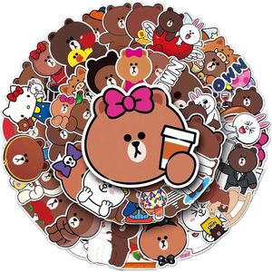 Bruine Beren Stickers 50 Stuks | Beer | Dieren Stickers | Teddybeer | Lieve Stickers | Scrapbook | Watervaste Stickers | Laptop Stickers | Kinderen | Volwassenen | Stickervellen | Plakstickers | Koffer | Bullet Journal | Planner