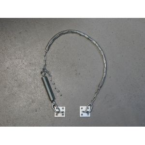 Stormketting met veer - 50 cm - verzinkt