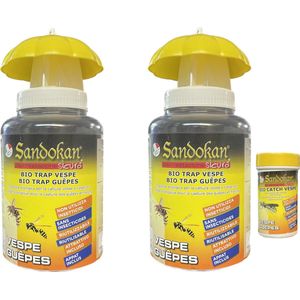 duo pack 2 x wespenval - herbruikbare val - incl. lokstof - duurzaam