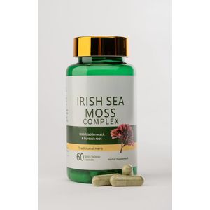 Biologische Irish SEA MOSS complex capsules seamoss - zeewier bladderwrack- supplement - Vegan - glutenvrij - lactose vrij - keto dieet