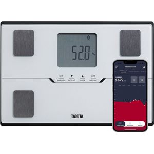 TANITA BC-401 Slimme Personenweegschaal met Lichaamsanalyse - Met Gratis App - Wit