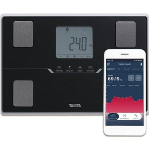 TANITA BC-401 Slimme Personenweegschaal met Lichaamsanalyse - Met Gratis App - Zwart