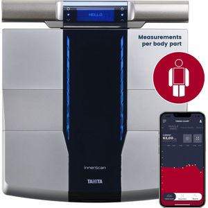 TANITA RD-545HR - Slimme Segmentale Lichaamsanalyse Weegschaal - Met Gratis App - Professionele technologie voor thuisgebruik - vetpercentage - spiermassa - hartslag - metabolische leeftijd - segmentale lezingen - atleetmodus