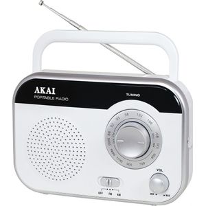 Akai Professional Radio Akai PR003A-410 (AM, FM), Radio, Wit