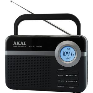 Akai - PR006A-471U - Radio - Zwart