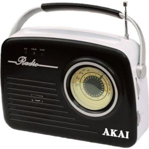 Akai - APR-11B - Radio - Zwart - Draagbare Zakradio met FM en AM
