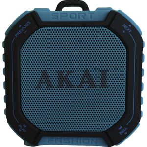 Akai Professional Luidspreker Akai ABTS-B7 blauw (6 h, Oplaadbare batterij), Bluetooth luidspreker, Zwart, Blauw