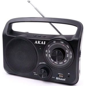 Akai Professional Radio Akai (AM, FM, Bluetooth), Radio, Zwart