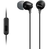 Sony - MDREX15APB - In-ear Koptelefoons - Zwart - Siliconen - Lichtgewicht